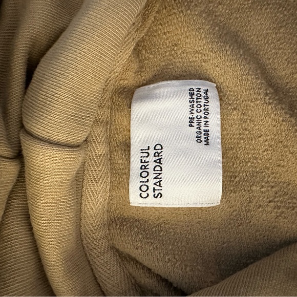 Men's S Beige hoodie by colourful standard - Picture 2 of 3